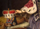 Portrait Fürstäbtissin Franziska Christine von Pfalz-Sulzbach mit Kammermohr
