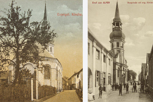 Postkarten der Evangelischen Kirche in Alpen