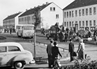Ankunft von Flüchtlingen in Massen, 1950er