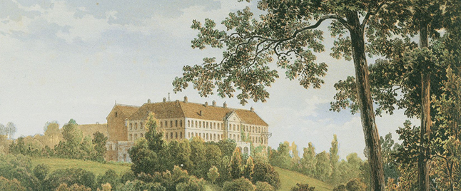 Kupferstich vom Schloss Cappenberg Kupferstich vom Schloss Cappenberg