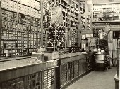 Das Foto zeigt die Innenansicht des Ladens im Jahr 1959.