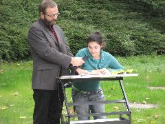 Rede der Sch�lersprecherin und des Schulleiters