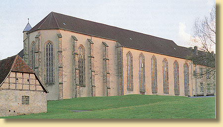 Die Dalheimer Klosterkriche von Nordosten