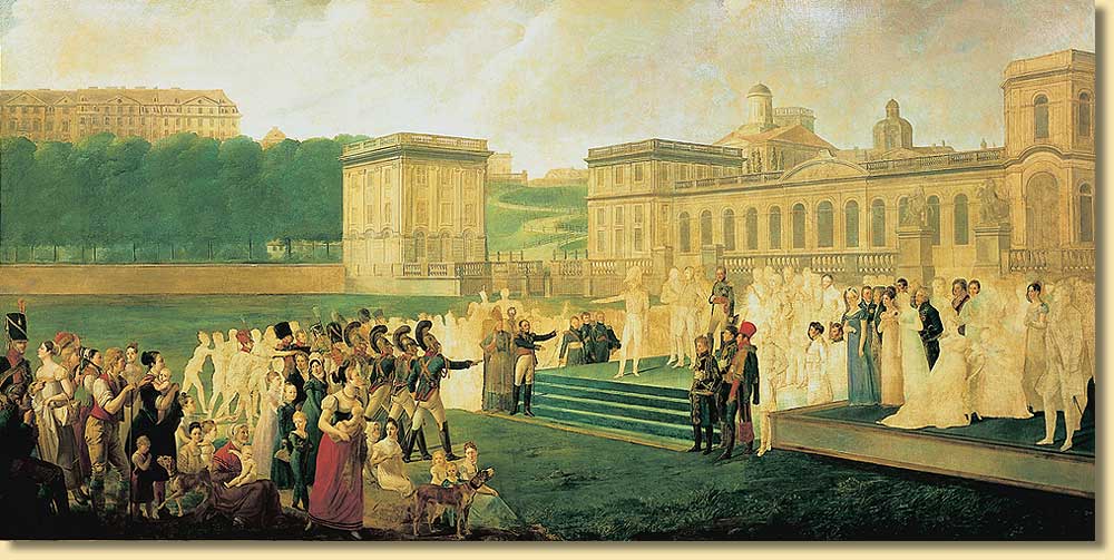 Huldigung des Volkes an K�nig J�r�me von Westphalen, um 1808/13