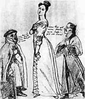 Droste mit August von Arnswaldt und Heinrich Straube, Karikatur ,1820. Droste mit August von Arnswaldt und Heinrich Straube, Karikatur ,1820.