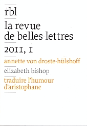 La Revue de Belles-Lettres La Revue de Belles-Lettres