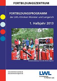 Foto zeigt Titelblatt des Fortbildungsprogramms, 1. Halbjahr 2013