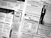 Foto: Zeitungsausschnitt Stellenmarkt