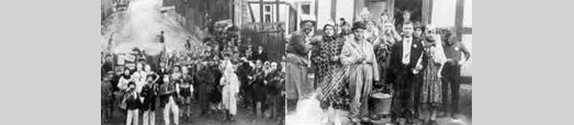 Das Foto zeigt Karneval 1925 in Beverunge und das traditionelle Wurstsingen Das Foto zeigt Karneval 1925 in Beverunge und das traditionelle Wurstsingen