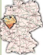Das Bild zeigt eine Karte der Region Westfalen-Lippe Das Bild zeigt eine Karte der Region Westfalen-Lippe