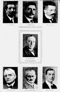 Weimarer Republik: Mitglieder des Gewerkschaftskongresses in Rom 1922, u.a. Theodor Leipart