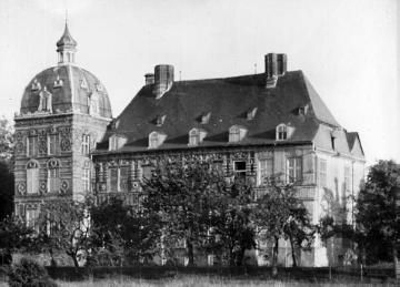 Schloss Hovestadt mit Pavillonturm, erbaut 1563-1572, Renaissance, Baumeister: Laurenz von Brachum