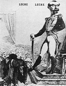 Karikatur des französischen Generals Cavaignac