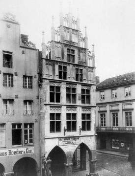 Fassaden des Hauses Prinzipalmarkt 27 von Nordwesten (Ecke Michaelisplatz)