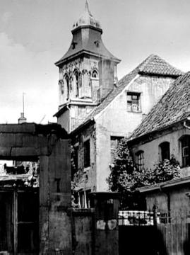 Kriegsfolgen: Blick von die Hörsterstraße zur St. Martini-Kirche, um 1946?