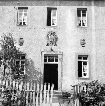 Franziskanerinnenkloster, um 1940?, Partie eines Nebengebäudes, ehem. Deutschordenskommende, erbaut 1677-1682