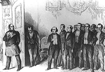 Kaiserdeputation: Abordnung der Nationalversammlung bei Friedrich Wilhelm IV. am 3.11.1848