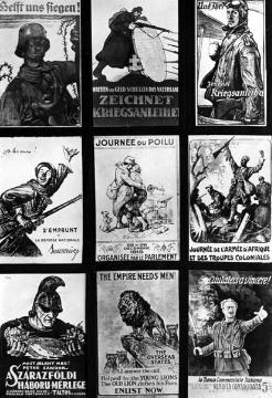 Erster Weltkrieg: Werbung für Kriegsanleihen der kriegführenden Nationen