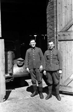 Polnische Kriegsgefangene auf Hof Schulze-Böckenhoff. Raesfeld, 1940.