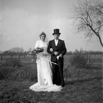 Brautpaar Hermine Cluse und Alois Schwane