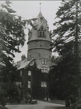 Fürstliches Residenzschloss: Schlossturm, ehemaliger Bergfried aus dem 14. Jh., Aufnahme um 1930?