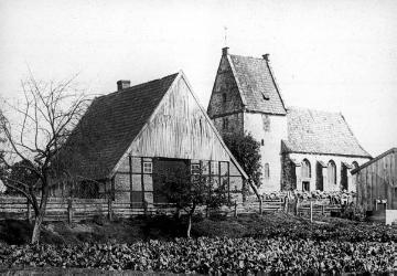 St. Ludgerus Kirche und Gehöft in Elte, um 19310?