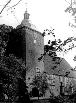 Schloss Steinfurt: Blick auf den Torturm, um 1930?