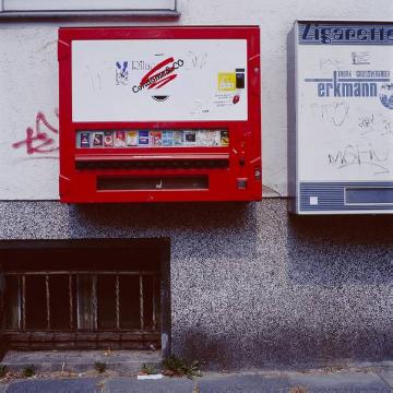 Kondomautomat und Zigarettenautomat an der Wolbecker Straße