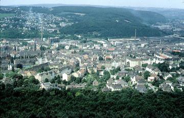 Blick vom Bismarckturm auf die Stadt