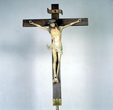 Pfarrkirche St. Pankratius: Kruzifix, Gotik, um 1490
