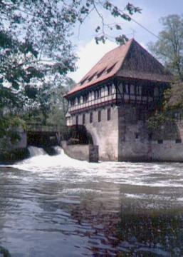 Schloss Steinfurt: Schlossmühle mit Blick über den Fluss Aa