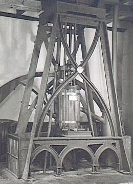Gebläse-Dampfmaschine in der historischen Hochofenanlage Luisenhütte in Wocklum (1732-1865)