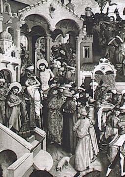 Schöppinger Altar, 1453-57: Passionsszenen; linke Innentafel