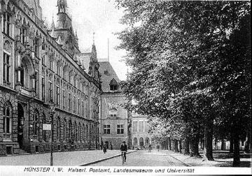 Kaiserliches Postamt, Landesmuseum und Universität, Teilansichten