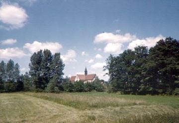 An der Kirche Mariae  Empfängnis, Südseite, Abteikirche des ehem. Zisterzienserklosters Marienfeld