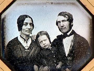 Dr. Suren mit Frau und Tochter, Daguerreotypie