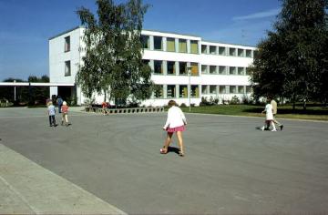 Von Vincke'sche Provinzial-Blindenanstalt Soest: Neuer Schulkomplex am Hattroper Weg 55/70, errichtet 1954/55 (ab 1976 Westf. Schule/Berufskolleg für Blinde Soest)