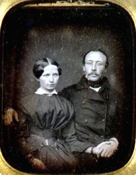 Adolf und Maria Hentze, geb. Morsbach, Daguerreotypie