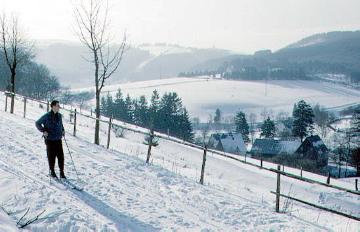 Winterlandschaft am Ortsrand von Elkeringhausen