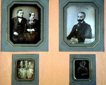 Familie Hüffer, Daguerreotypien aus einem Fotoalbum