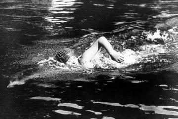 Wettkampfsport zu Wasser: Kraulschwimmen der Damen