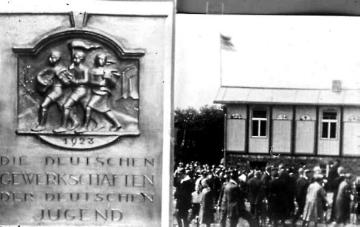 Weimarer Republik: Jugendherberge, gestiftet vom ADGB, dem Allgemeinen Deutschen Gewerkschaftsbund
