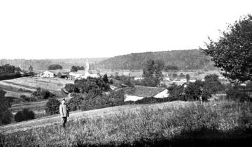 Kriegsschauplatz Argonnen/Frankreich um 1916: Das Dorf Lancon