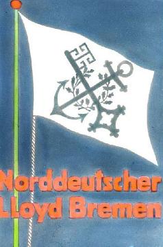 Flagge der Reederei Norddeutscher Lloyd (später Hapag-Lloyd A.G.)