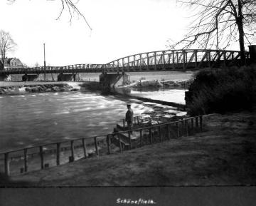 Stahlfachwerkbrücke über die Ems bei Schöneflieth