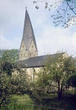 Seitenansicht der ev. Kirche Alt-St.Thomae