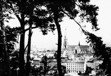 Adolf Hitler: Stadtansicht von Linz, Hitlers Schulort