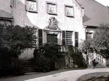 Haus Cappeln, Hauptportal, barocke Dreiflügelanlage, Herrenhaus von 1777, Aufnahme um 1940?