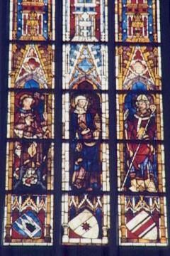 Gotische Glasmalerei in der "Wiesenkirche" (ev. Pfarrkirche St. Maria zur Wiese)