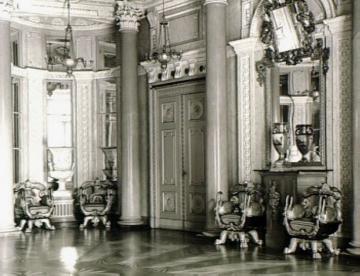 Schloss Velen: Der klassizistische Festsaal vor dem Brand 1931